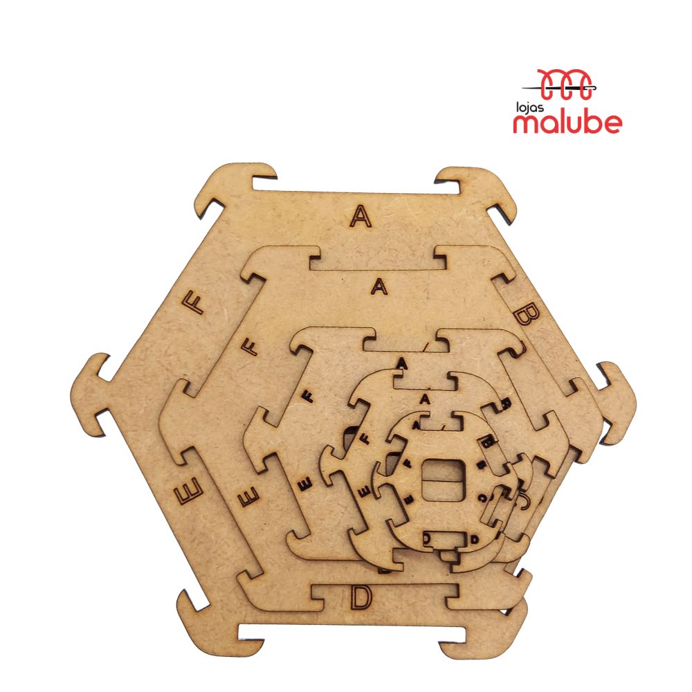 KIT MOLDE MDF (LAÇO FOFINHO) - 9 PEÇAS